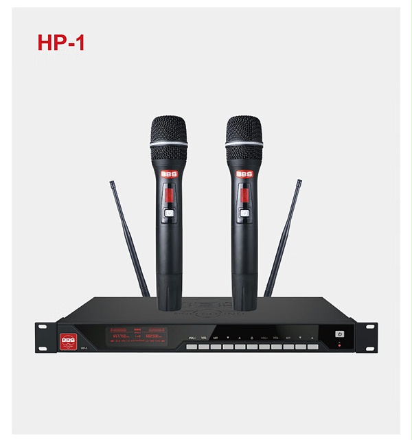 BBS娛樂話筒 HP-1 一拖二無線話筒 專業(yè)無線麥克風(fēng) 真分集話筒 舞臺演出會議婚慶主持1
